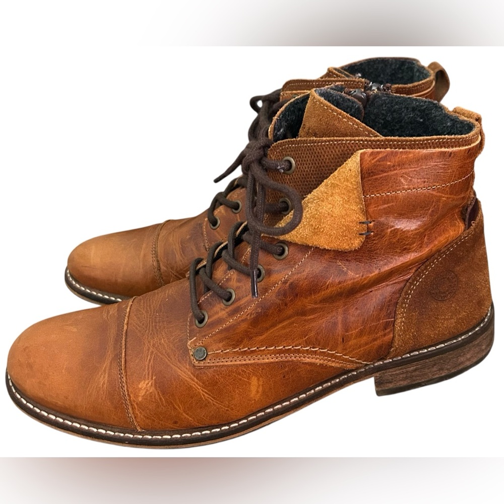 Men’s Bullboxer Kelden Cap Toe Leather Boots SZ 12 - Picture 4 of 6